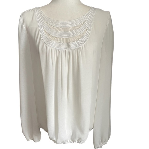 Max Studio Tops - MAX Studio Long Sleeve Blouse White M